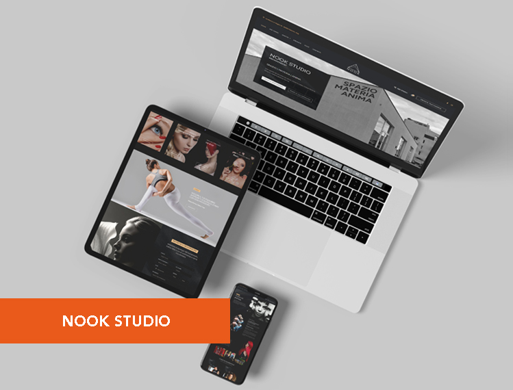 sito web salone parrucchiere Nook Studio